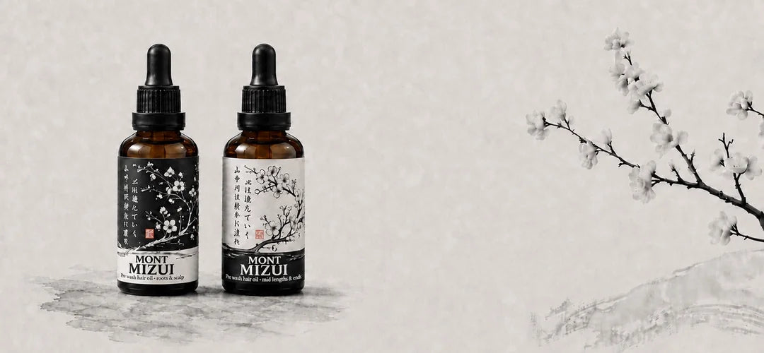 Mont Mizui Duo showing the Pre Wash bottle and Mids & Ends bottle side by side with SHOP DUO NOW button